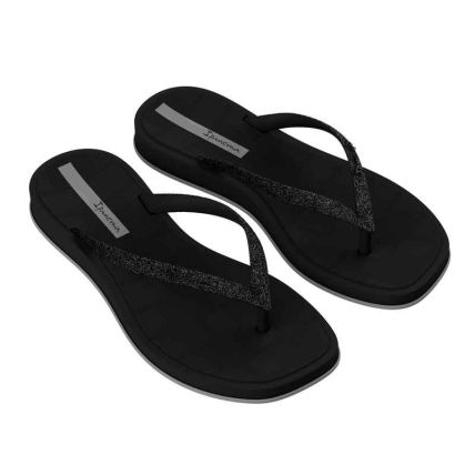 Chinelo Feminino Ipanema Gold - 27542 - Preto/glitter/cinza - Atacado
