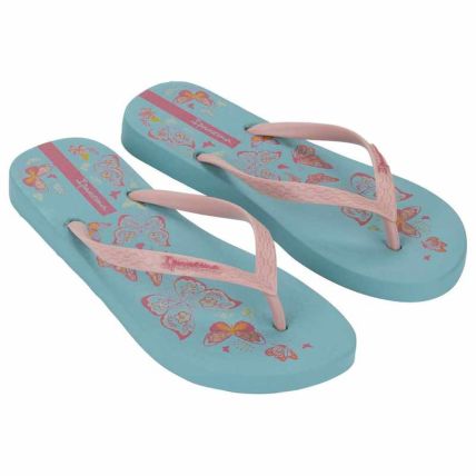Chinelo Feminino Ipanema Oasis - 26571 - Azul Claro/rosa - Atacado