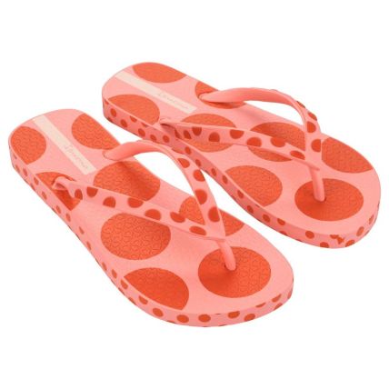 Chinelo Feminino Ipanema Poa Pop - 27617 - Rosa Joh/vermelho - Atacado