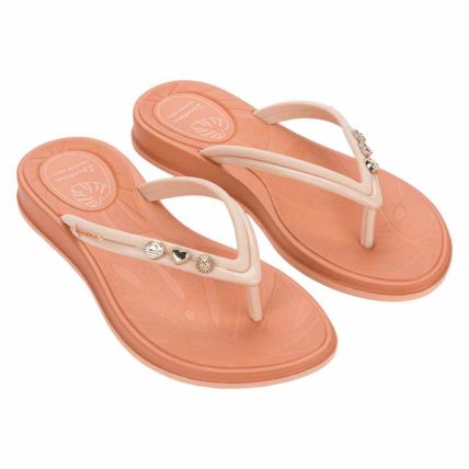 Chinelo Feminino Ipanema Shine Pin - 27573 - Rosa Gloss/bege - Atacado