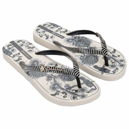 Chinelo Feminino Ipanema Vibra - 27505 - Bege/preto - Atacado