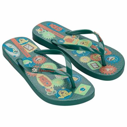 Chinelo Feminino Ipanema Vibra - 27505 - Verde/verde/vermelho - Atacado