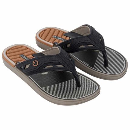 Chinelo Infantil Cartago Dallas - 12216 - Bege/preto/marrom - Atacado