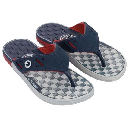 Chinelo Infantil Cartago Dallas Ii - 12697 - Cinza/azul/vermelho - Atacado