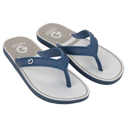 Chinelo Infantil Cartago Lugano - 12792 - Cinza/azul - Atacado