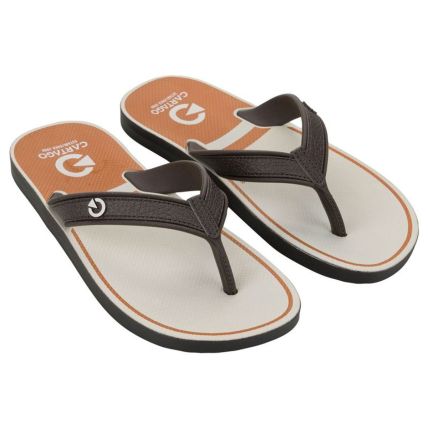 Chinelo Infantil Cartago Lugano - 12792 - Cinza/marrom - Atacado