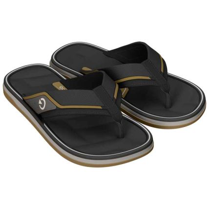 Chinelo Infantil Cartago Malaga Sport Iii - 12685 - Bege/preto/amarelo - Atacado