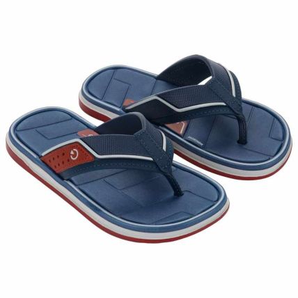 Chinelo Infantil Cartago Malaga Sport Iii - 12685 - Cinza/azul/vermelho - Atacado