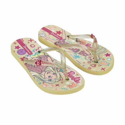 Chinelo Infantil Ipanema Barbie Meu Encanto - 27291 - Amarelo/glitter - Atacado