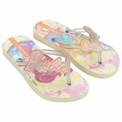 Chinelo Infantil Ipanema Barbie Trend - 27521 - Bege Gengibre/dourado - Atacado