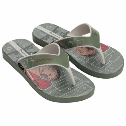 Chinelo Infantil Ipanema Deck City - 27114 - Verde/bege - Atacado