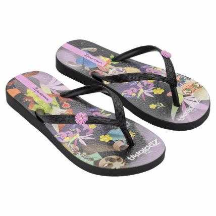 Chinelo Infantil Ipanema Disney Happy - 27550 - Preto/preto/rosa - Atacado