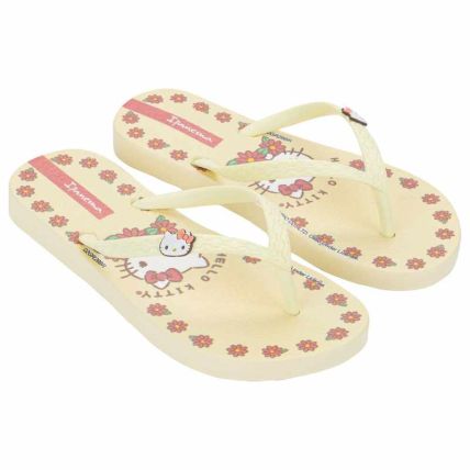 Chinelo Infantil Ipanema Hello Kitty Amore - 27539 - Bege/rosa - Atacado