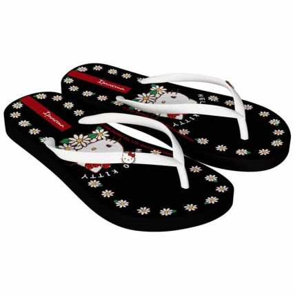 Chinelo Infantil Ipanema Hello Kitty Amore - 27539 - Preto/branco/vermelho - Atacado