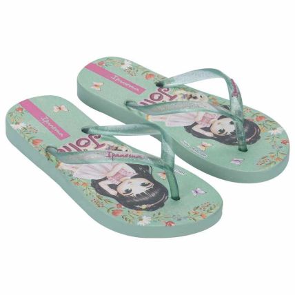 Chinelo Infantil Ipanema Jolie Amores - 27307 - Verde/verde Transparente - Atacado