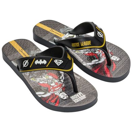 Chinelo Infantil Ipanema Liga Da Justiça Adventure - 27679 - Grafite/preto - Atacado
