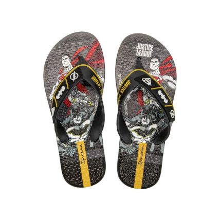 Chinelo Infantil Ipanema Liga Da Justiça Adventure - 27679 - Grafite/preto - Atacado