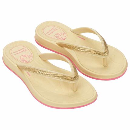 Chinelo Infantil Ipanema Shine - 27569 - Manteiga/rosa - Atacado