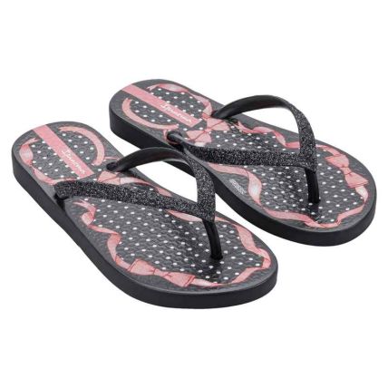 Chinelo Infantil Ipanema Sonhos - 27551 - Preto/preto Glitter - Atacado