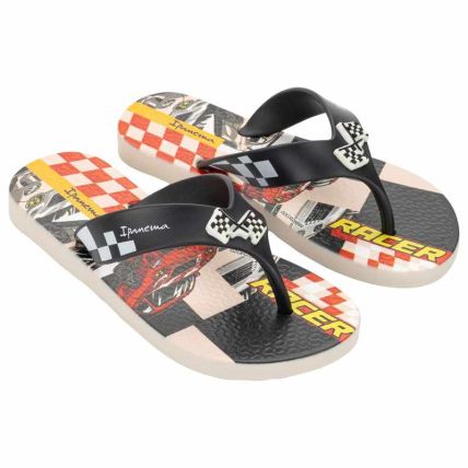 Chinelo Infantil Ipanema Sporty - 27277 - Bege/preto/amarelo - Atacado