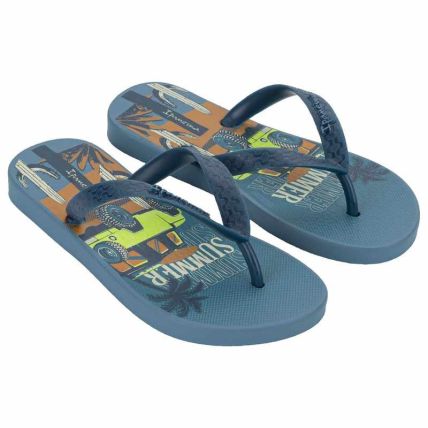 Chinelo Infantil Ipanema Temas - 25479 - Azul/azul/bege - Atacado