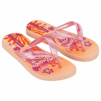 Chinelo Infantil Ipanema Temas - 25479 - Bege/rosa Perolado - Atacado