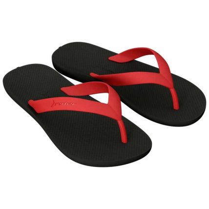 Chinelo Infantil Rider Core - 12645 - Preto/vermelho - Atacado