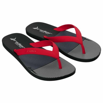 Chinelo Infantil Rider Core Graphics - 12680 - Preto/vermelho/grafite - Atacado