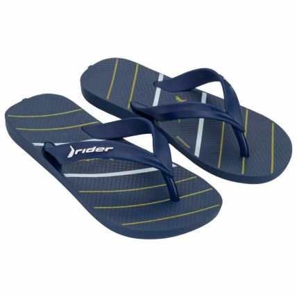 Chinelo Infantil Rider Feel - 12372 - Azul/azul/amarelo - Atacado