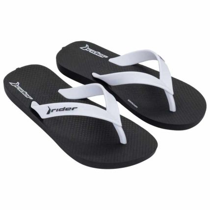 Chinelo Infantil Rider Feel Light - 12520 - Preto/branco - Atacado