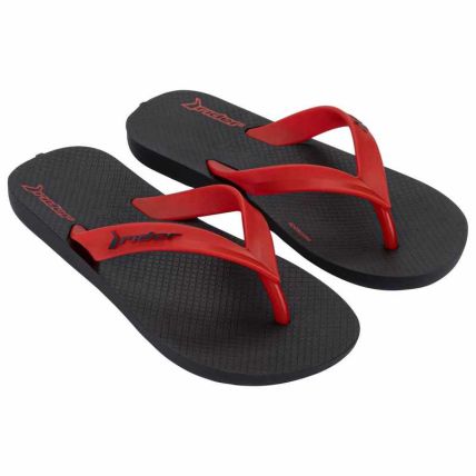 Chinelo Infantil Rider Feel Light - 12520 - Preto/vermelho - Atacado