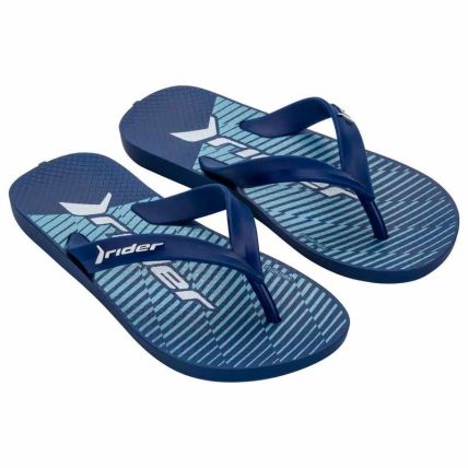 Chinelo Infantil Rider Feel Urban - 12342 - Azul/azul/branco - Atacado