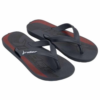 Chinelo Infantil Rider Feel Urban - 12342 - Cinza/preto/vermelho - Atacado