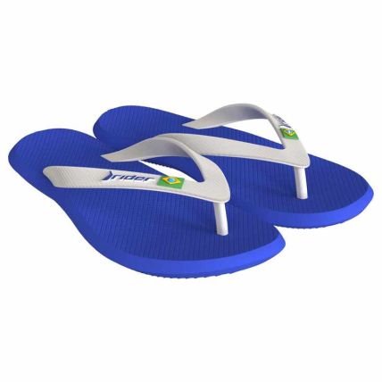 Chinelo Infantil Rider R1 Brasil - 12735 - Azul/branco - Atacado