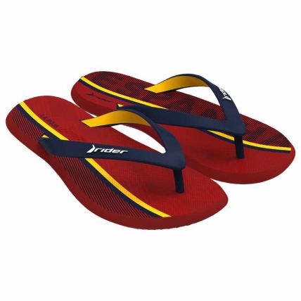 Chinelo Infantil Rider R1 Naçôes - 12732 - Vermelho/azul/amarelo - Atacado