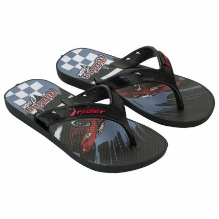 Chinelo Infantil Rider Street Joy - 11768 - Preto/preto/azul - Atacado