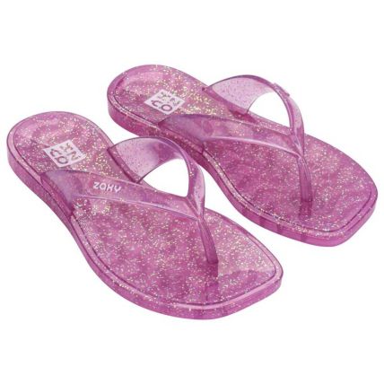 Chinelo Infantil Zaxy Jelly - 19592 - Rosa Boreal Glitter - Atacado