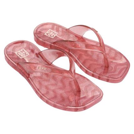 Chinelo Infantil Zaxy Jelly - 19592 - Rosa Iogurte Glitter - Atacado