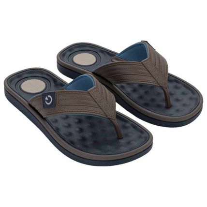 Chinelo Masculino Cartago Alabama - 11859 - Azul/marrom/bege - Atacado