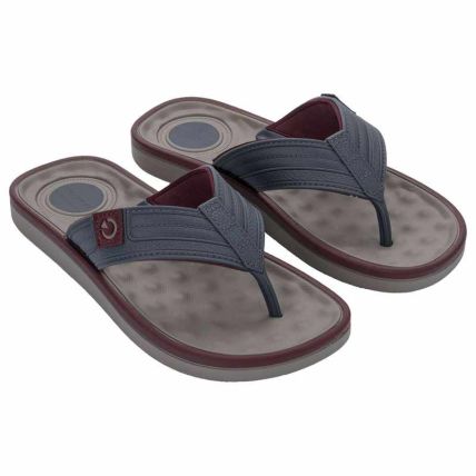 Chinelo Masculino Cartago Alabama - 11859 - Cinza/basalto/bordo - Atacado