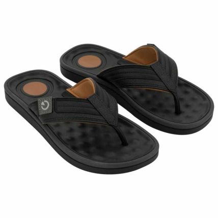Chinelo Masculino Cartago Alabama - 11859 - Preto/castor/grafite - Atacado