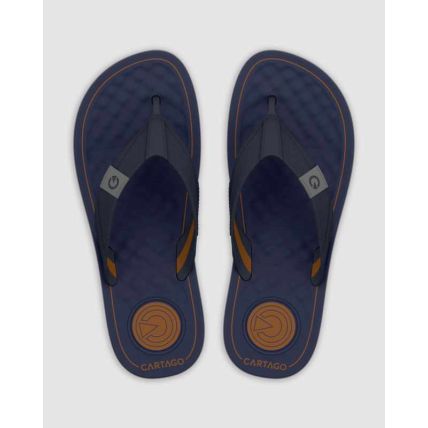 Chinelo Masculino Cartago Arizona - 12212 - Azul/azul/laranja - Atacado