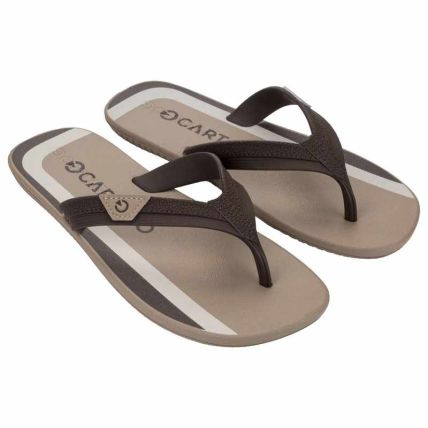 Chinelo Masculino Cartago Atlanta Ii - 12432 - Bege/marrom - Atacado