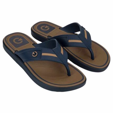 Chinelo Masculino Cartago Belgrado - 12612 - Azul/azul/marrom - Atacado