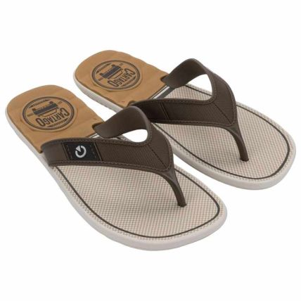 Chinelo Masculino Cartago Dakar - 10738 - Bege/marrom/castor - Atacado