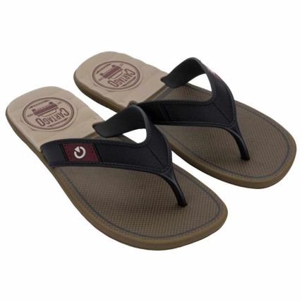 Chinelo Masculino Cartago Dakar - 10738 - Marrom/preto/bege - Atacado