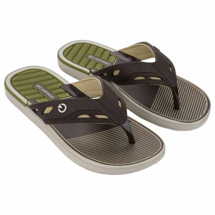 Chinelo Masculino Cartago Dallas - 12158 - Bege/marrom - Atacado