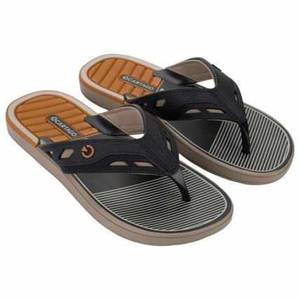 Chinelo Masculino Cartago Dallas - 12158 - Bege/preto - Atacado