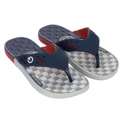 Chinelo Masculino Cartago Dallas Ii - 12698 - Cinza/azul/vermelho - Atacado