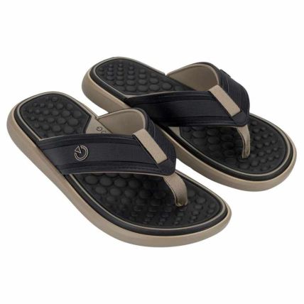 Chinelo Masculino Cartago Dubai - 12575 - Bege/preto - Atacado